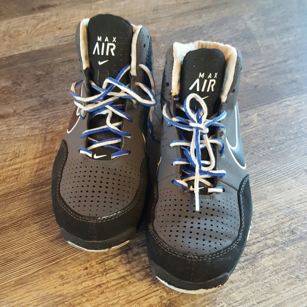 Nike Max Air black gray spot shoes size 8